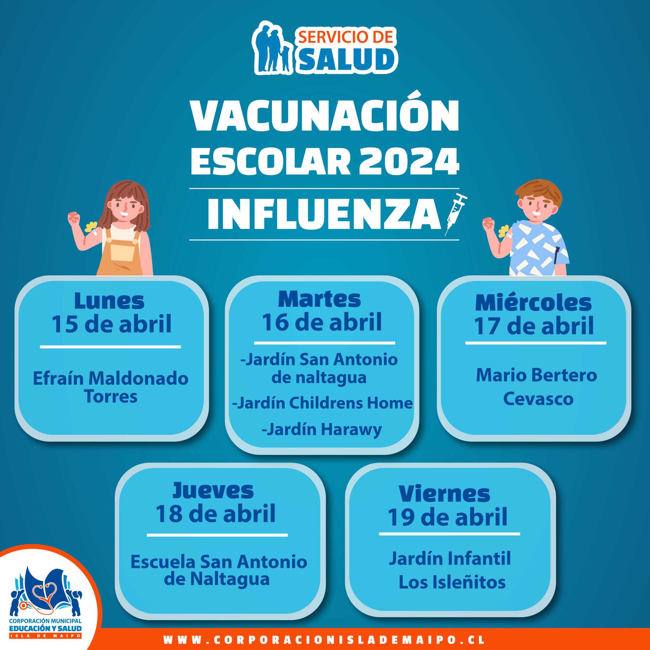 Vacunación Escolar Influenza 2024